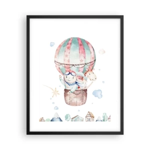 Poster in cornice nera - Torniamo presto! - 40x50 cm