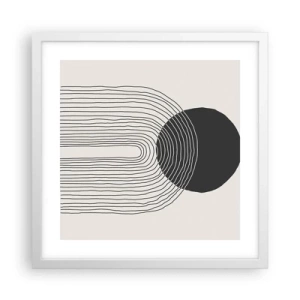 Poster in cornice bianca - Tremore e fiducia - 40x40 cm