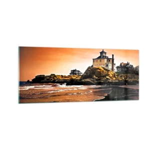 Quadro su vetro - L'eleganza della costa ovest - 100x40 cm