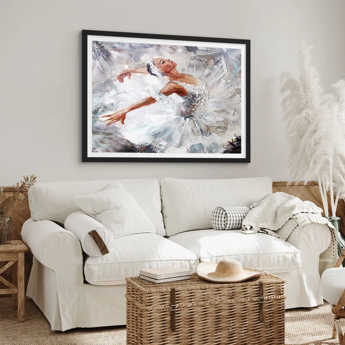 Poster in cornice nera - Delicata e leggera come il tulle - 40x30 cm