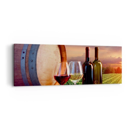 Quadro su tela - Stampe su Tela - Qui la vita ha gusto - 90x30 cm