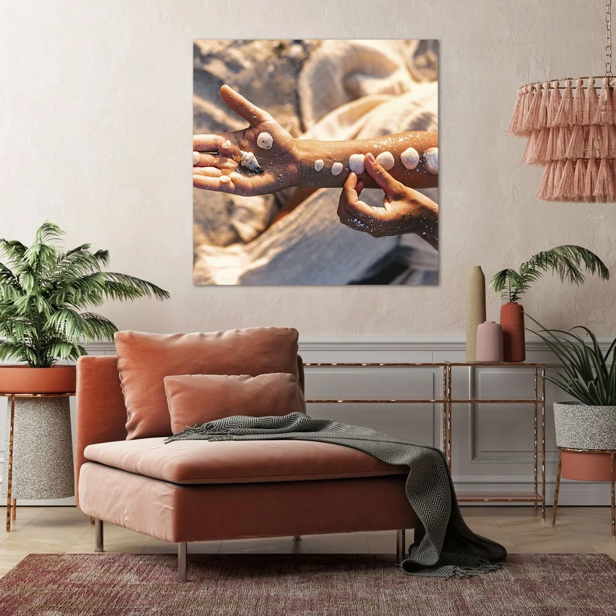 Quadro su tela - Stampe su Tela - La bellezza a portata di mano - 30x30 cm