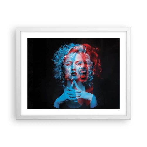 Poster in cornice bianca - Alter ego - 50x40 cm