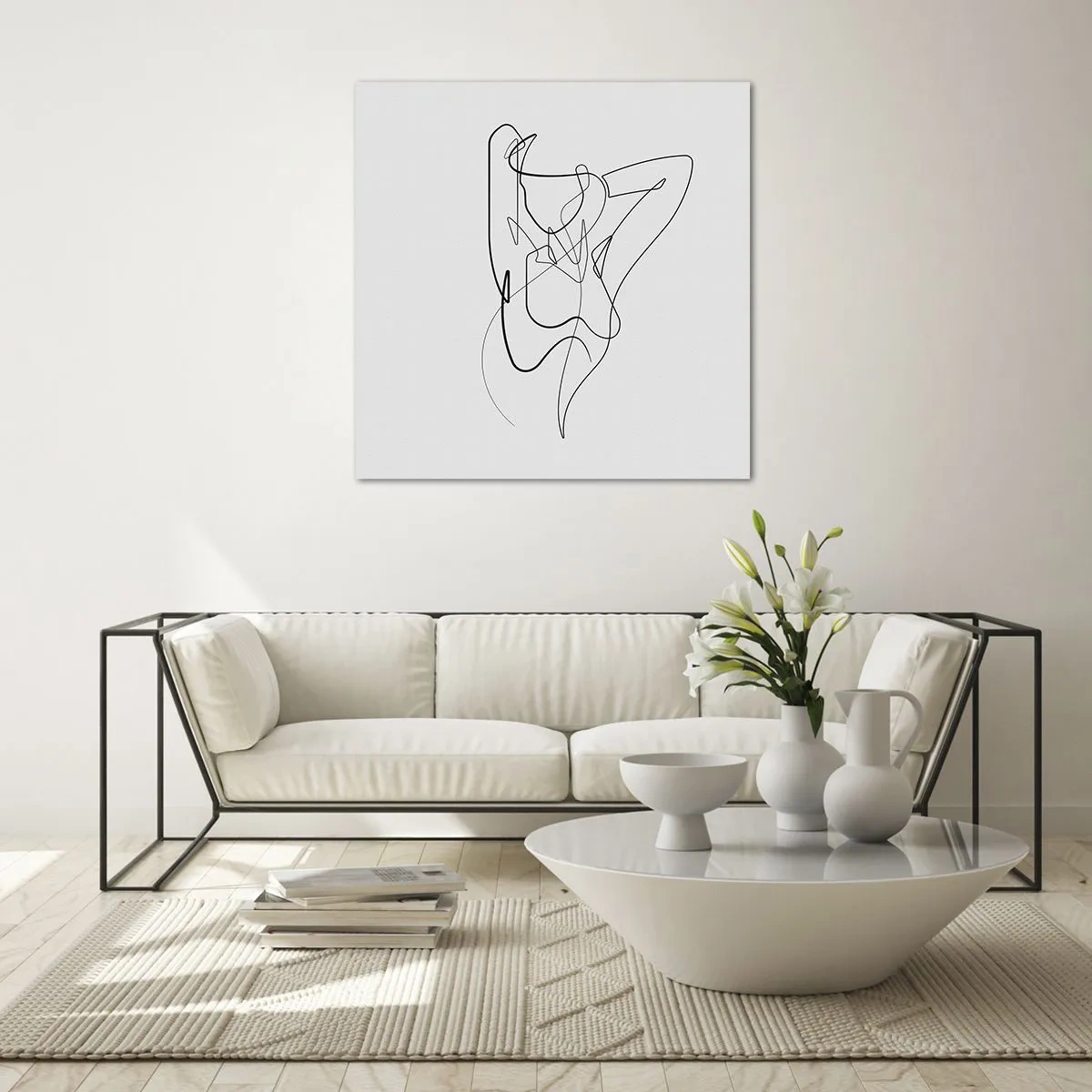 Quadro su vetro - Davvero, come sei... - 70x70 cm