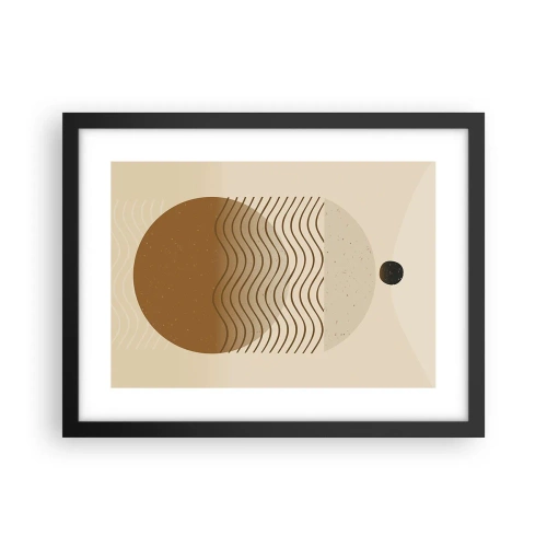 Poster in cornice nera - Sull'origine delle figure geometriche - 40x30 cm