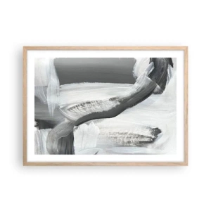 Poster in cornice rovere chiaro - Movimento deciso - 70x50 cm