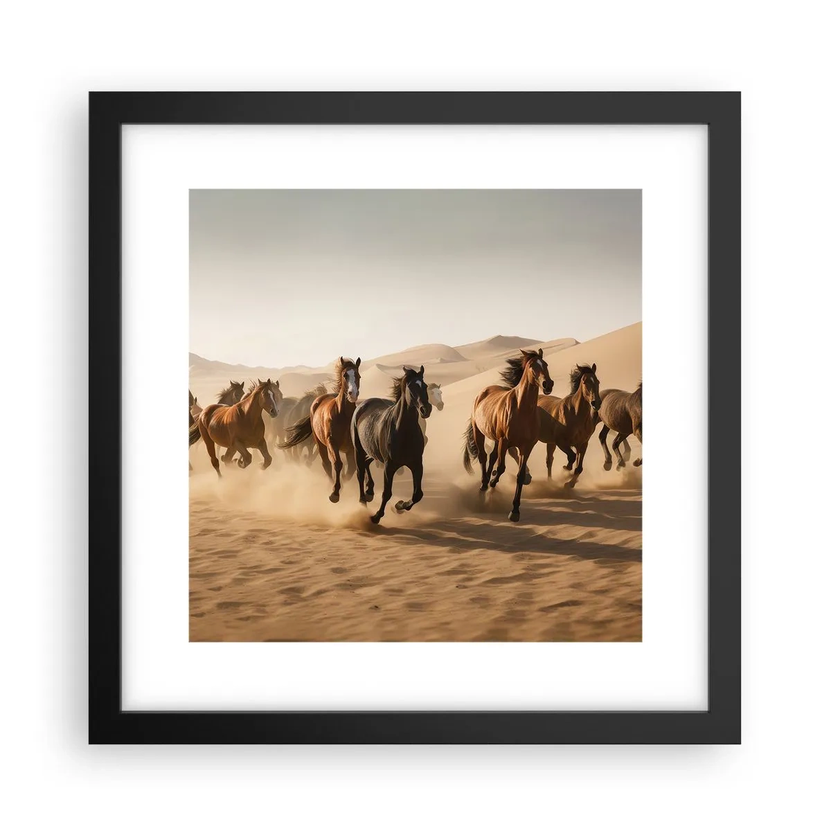 Poster in cornice nera - Liberi come il vento - 30x30 cm
