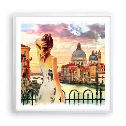 Poster in cornice bianca - Se un'avventura allora solo a... - 60x60 cm