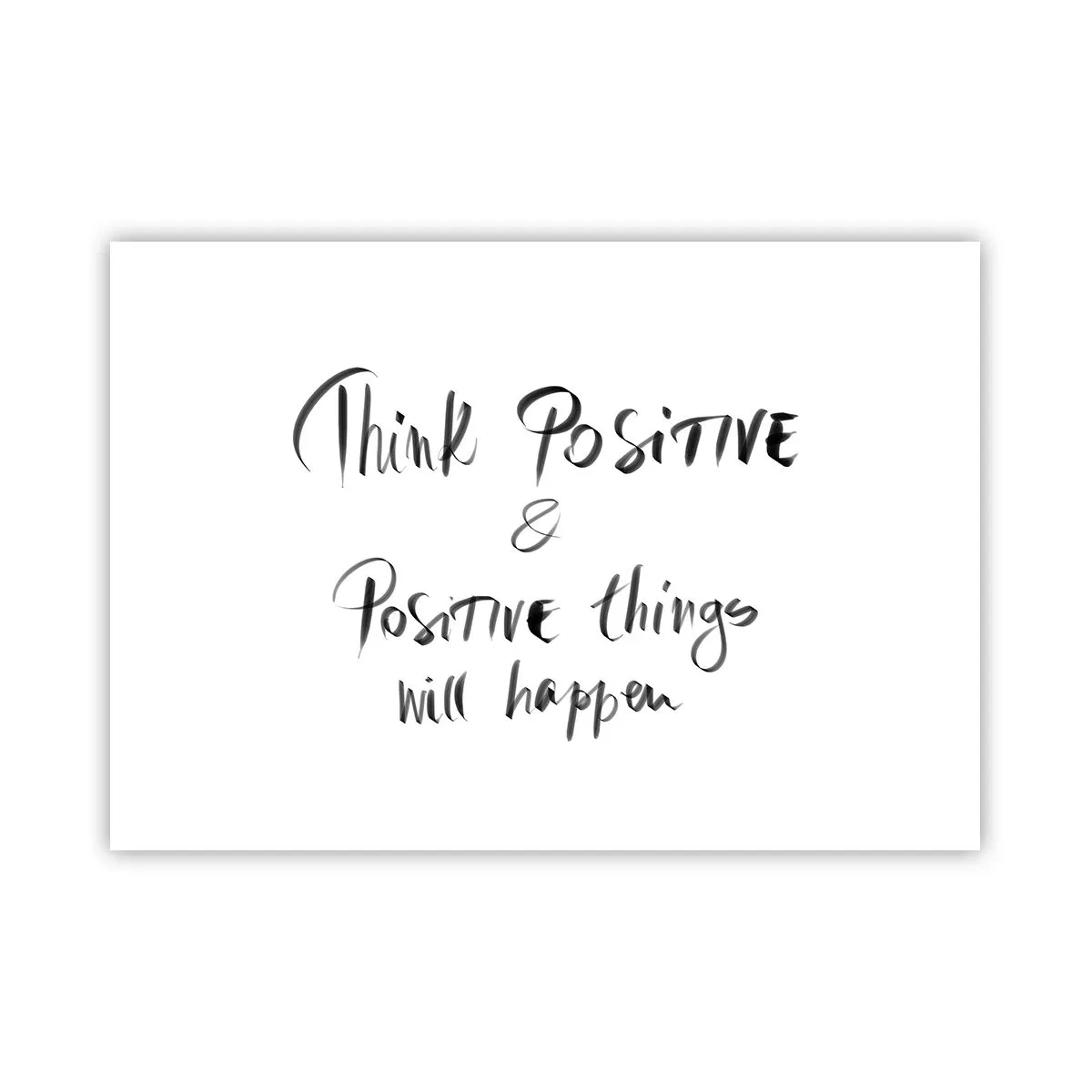 Poster - Lettering ispiratore in nero su sfondo bianco - 100x70cm - Come vivere? - Decorazione murale moderna per soggiorno e camera da letto ARTTOR