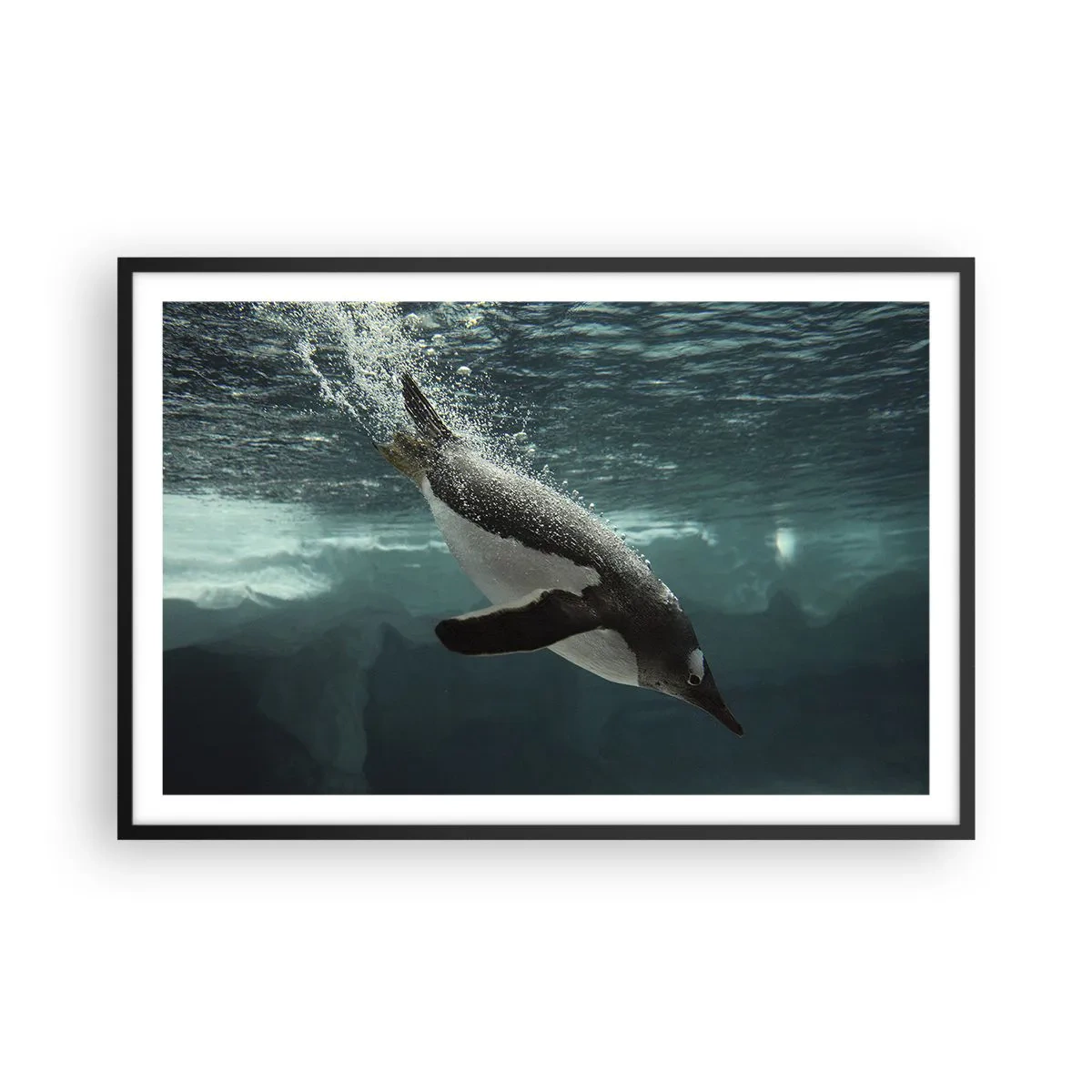 Poster in cornice nera - Benvenuto nel mio mondo - 91x61 cm