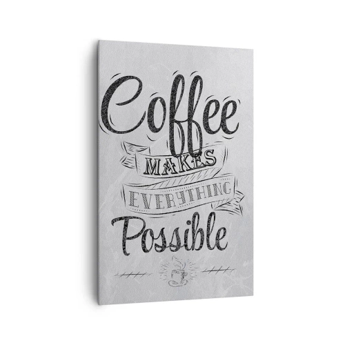 Quadro su tela - Stampe su Tela - Come non amare il caffè - 80x120 cm