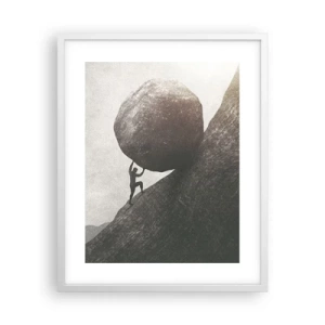 Poster in cornice bianca - Credo contro ogni speranza - 40x50 cm