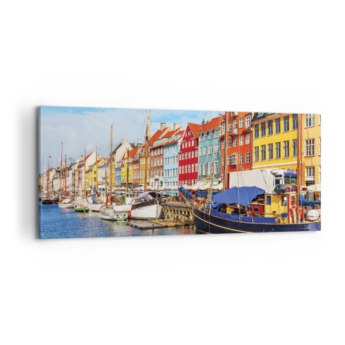 Quadro su tela - Stampe su Tela - Riva gioiosa - 100x40 cm