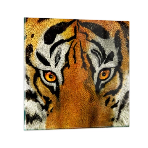 Quadro su vetro - Minacciosa e bella - 40x40 cm