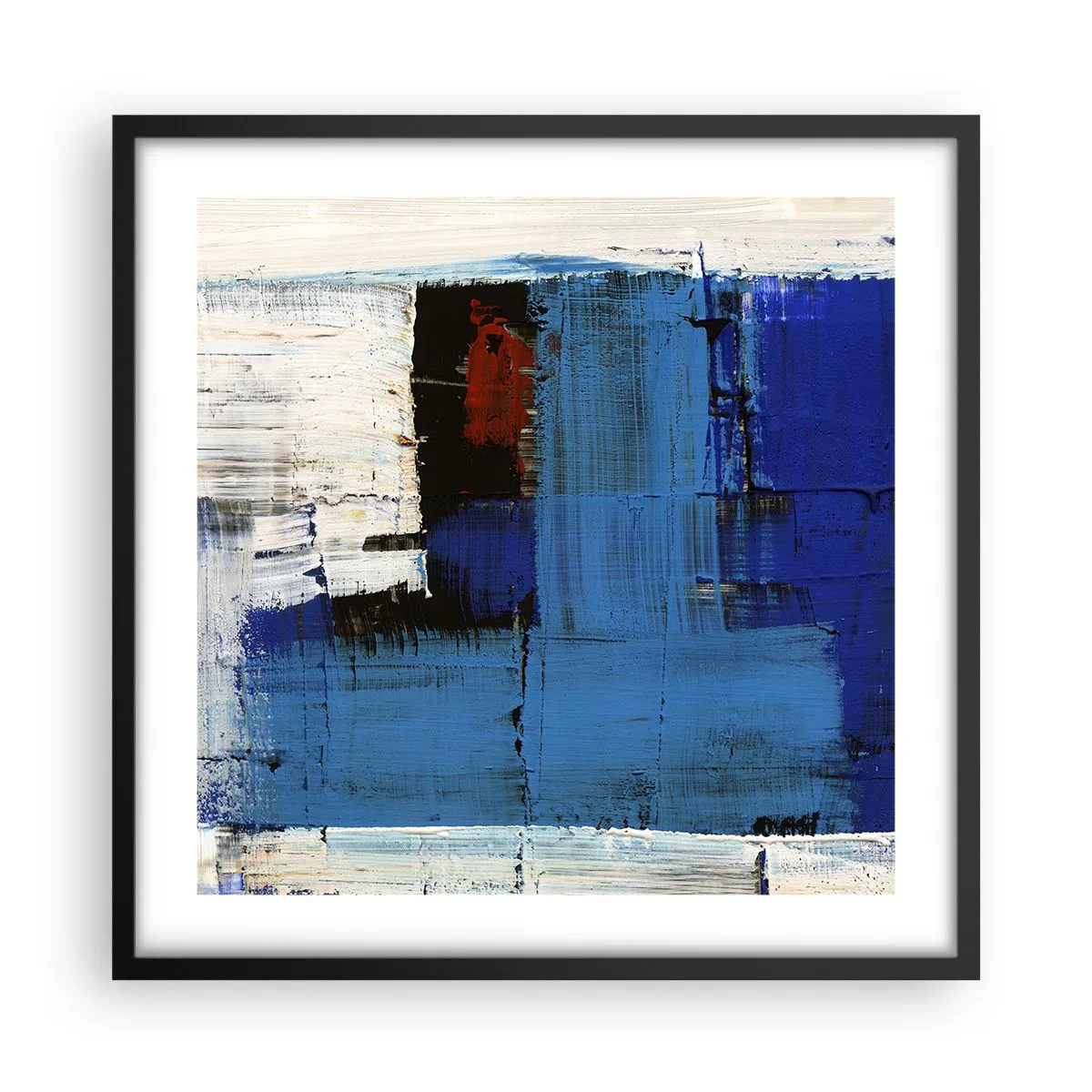Poster in cornice nera - I segreti del blu - 50x50 cm
