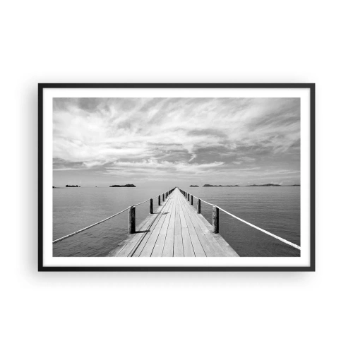 Poster in cornice nera - Forse un viaggio... - 91x61 cm