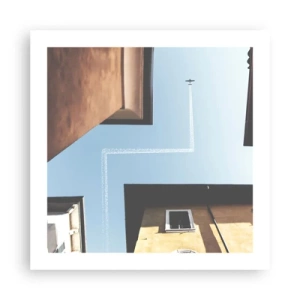 Poster - Sopra il labirinto urbano - 50x50 cm