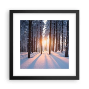 Poster in cornice nera - Decisamente nero su bianco - 30x30 cm