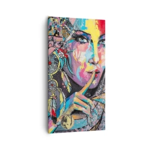 Quadro su tela - Stampe su Tela - Taci, finché capirai - 55x100 cm