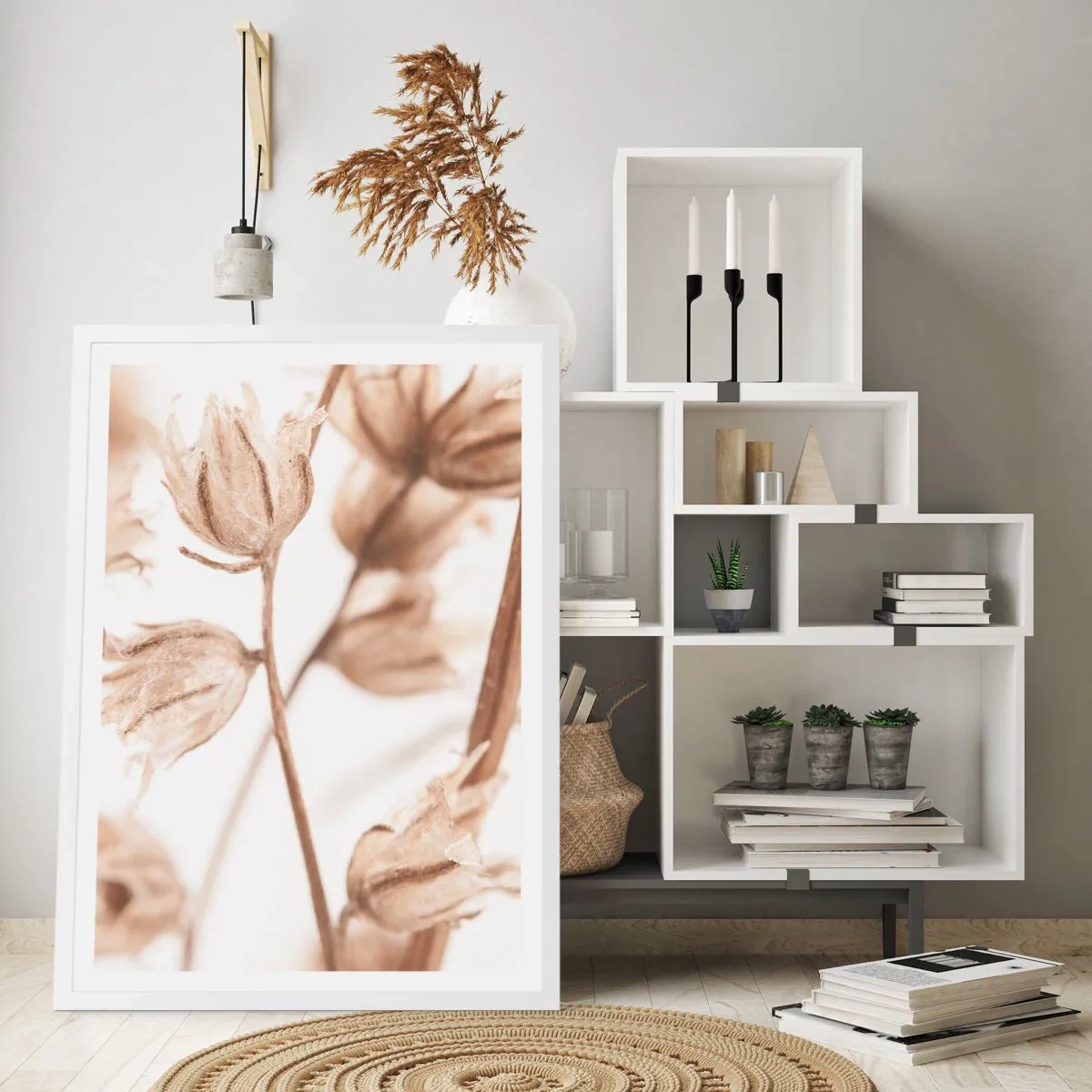 Poster in cornice bianca - Suonano alla fine dell'estate - 40x50 cm