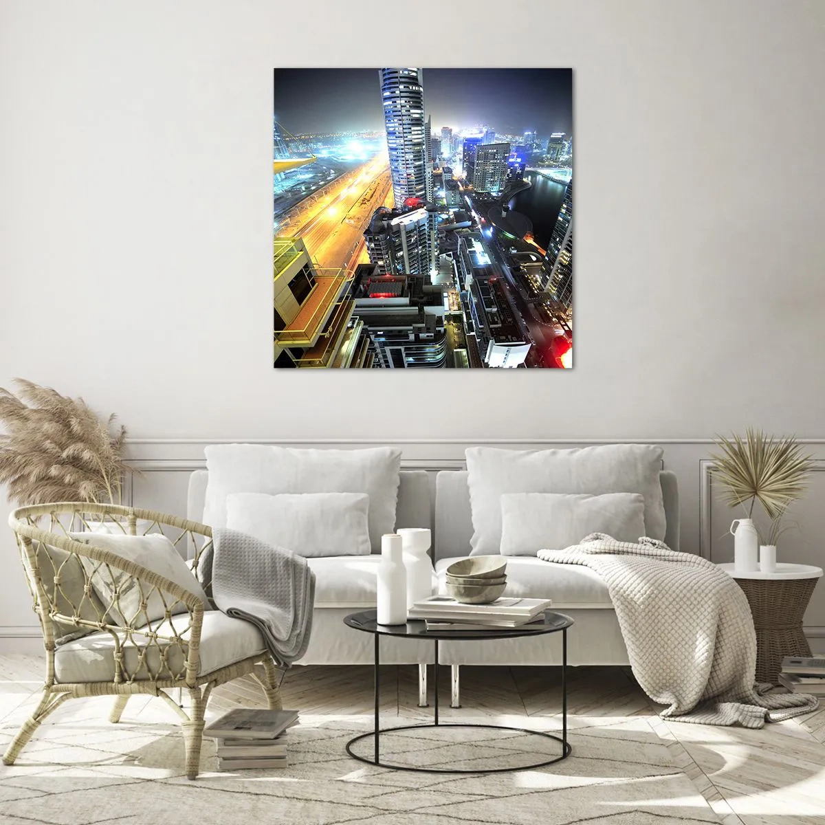 Quadro su vetro - Miracolo nel deserto - 70x70 cm