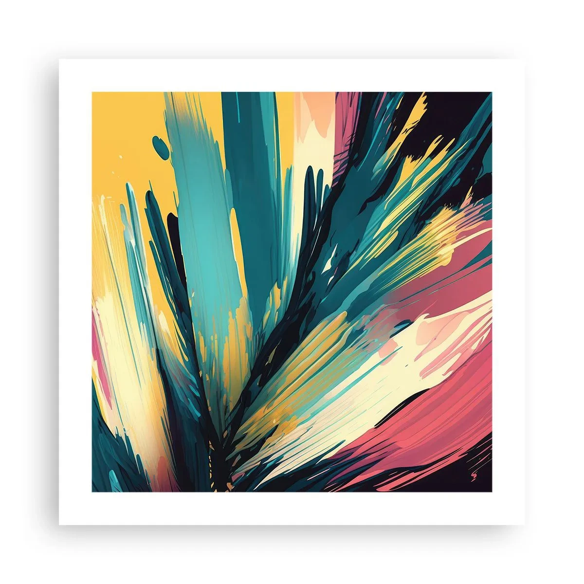 Poster - Composizione: esplosione di gioia - 50x50 cm
