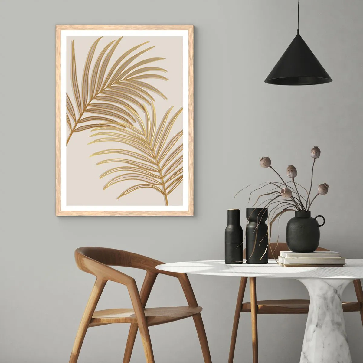 Poster in cornice rovere chiaro - Palma d'oro! - 70x100 cm