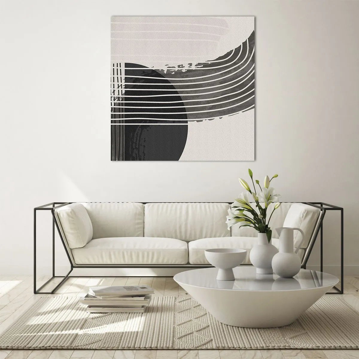 Quadro su vetro - Andata e ritorno - 70x70 cm