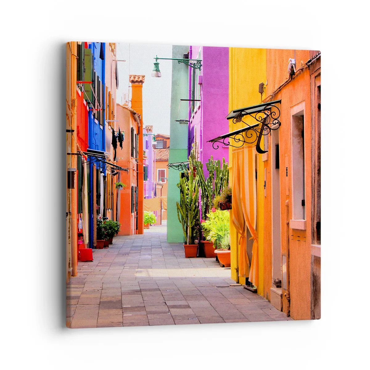 Quadro su tela - Stampe su Tela - Angolo multicolore - 40x40 cm