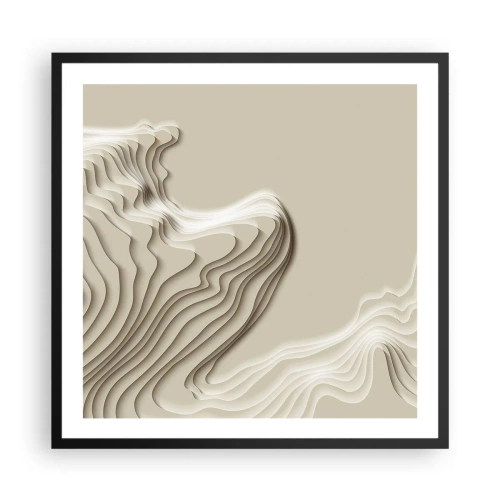 Poster in cornice nera - La topografia dell'arte - 60x60 cm