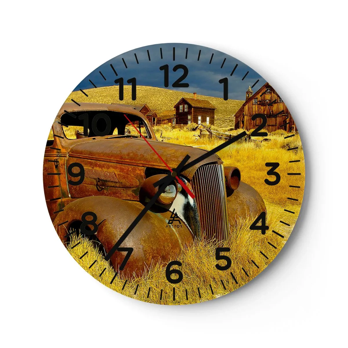 Orologio da parete - Orologio in Vetro - Meritato riposo - 40x40 cm