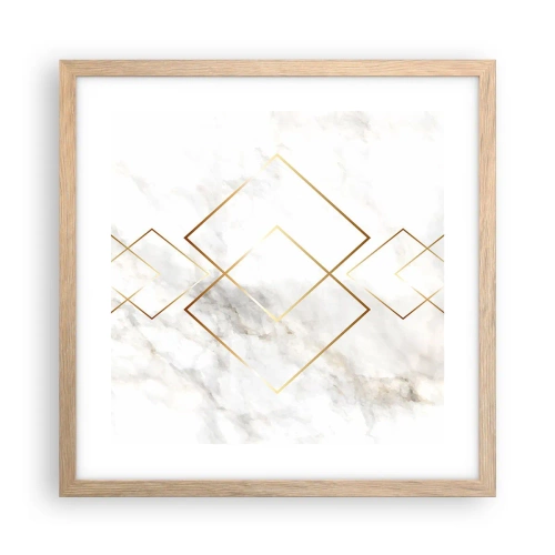 Poster in cornice rovere chiaro - Vista sull'infinito - 40x40 cm