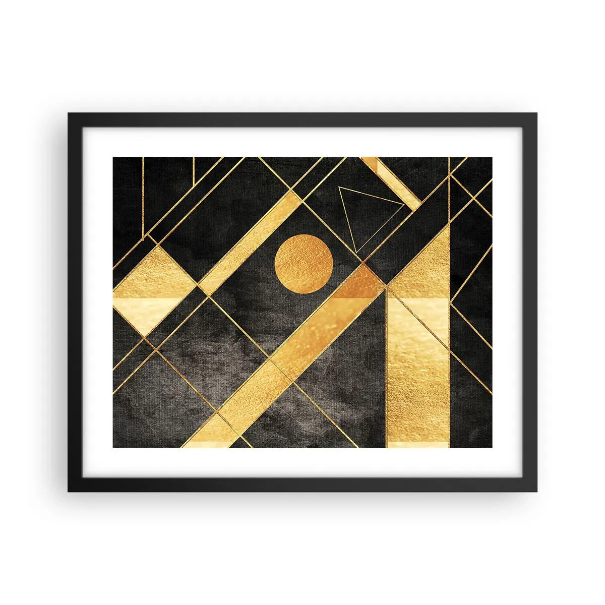 Poster in cornice nera - Sole del deserto - 50x40 cm