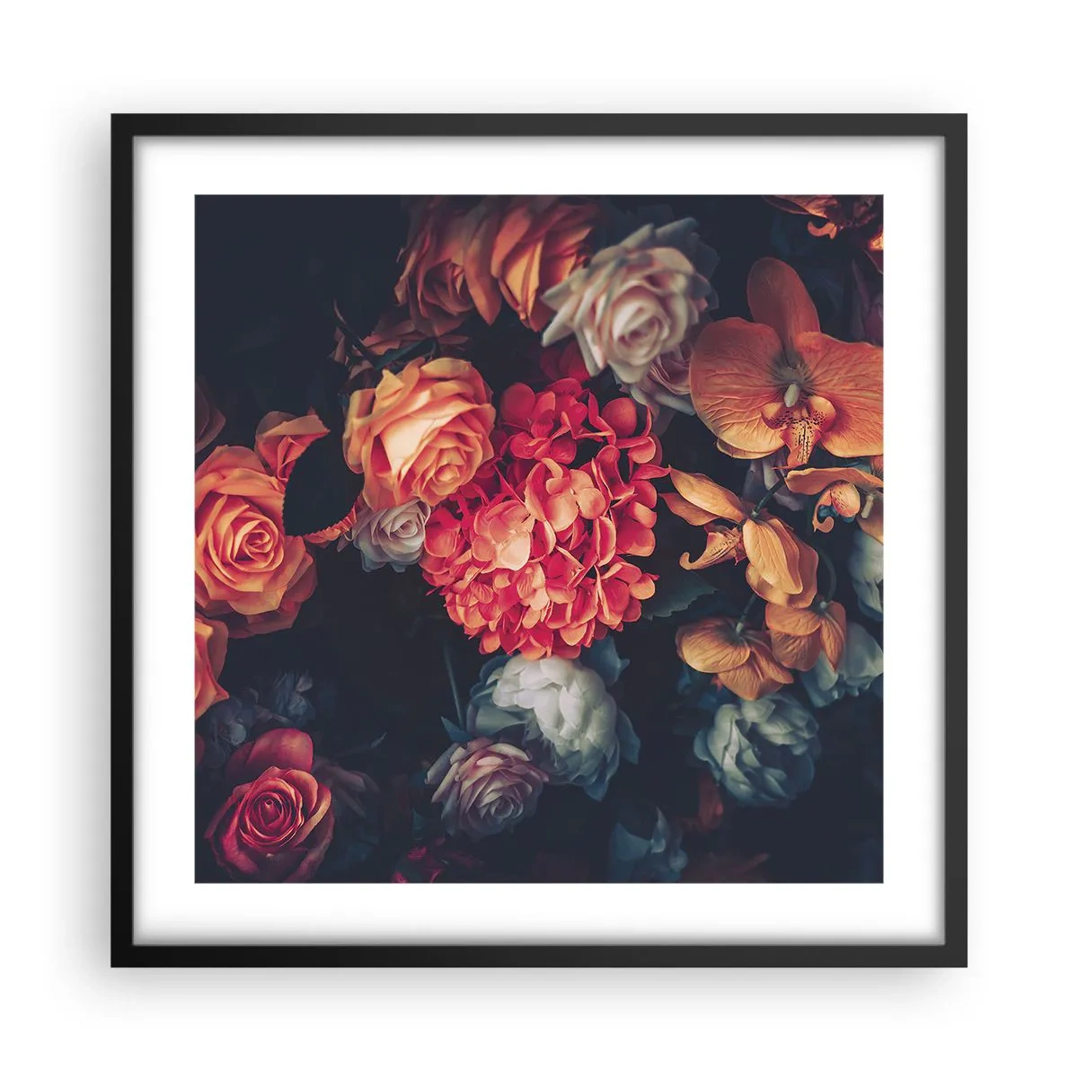 Poster in cornice nera - Come i maestri olandesi - 50x50 cm