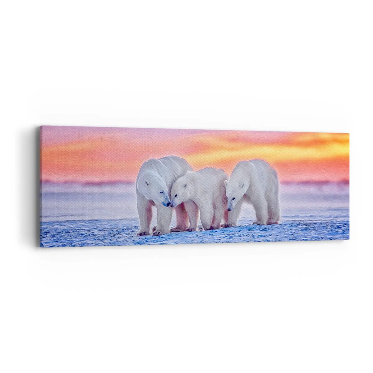 Quadro su tela - Stampe su Tela - Basta il calore della famiglia - 90x30 cm