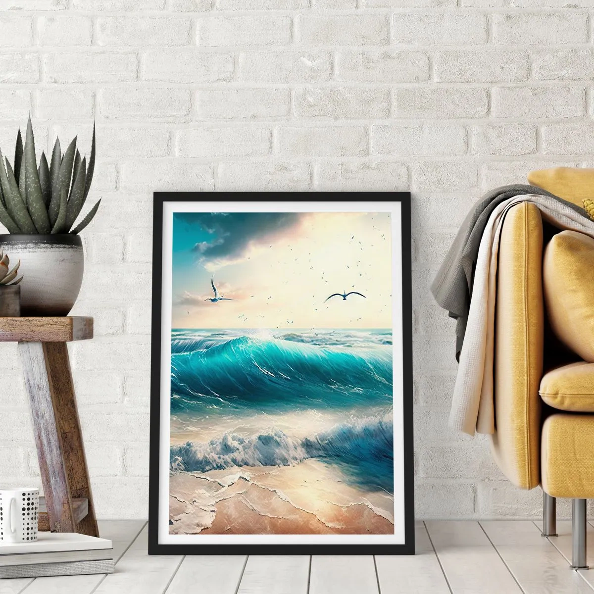 Poster in cornice nera - Mormora solo per te - 40x50 cm