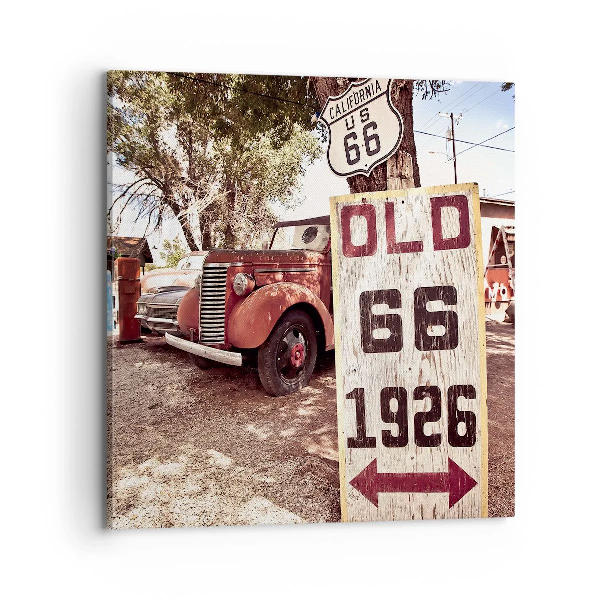 Quadro su tela - Stampe su Tela - La leggenda della provincia americana - 70x70 cm