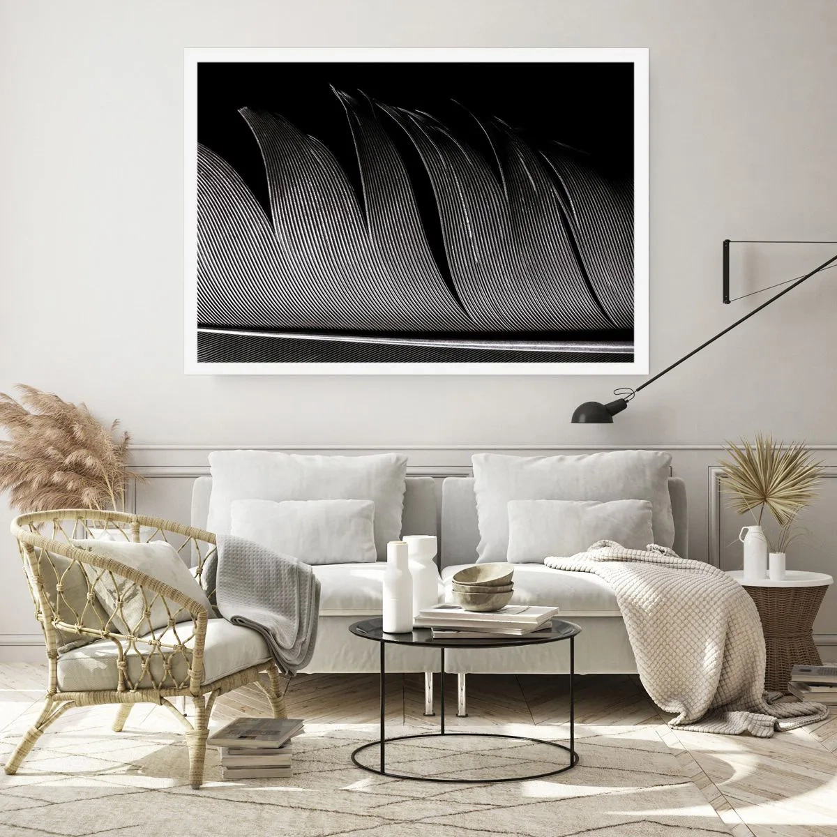 Poster - Piuma: struttura meravigliosa - 91x61 cm