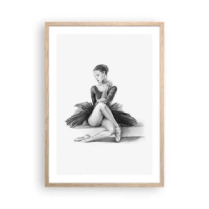 Poster in cornice rovere chiaro - Incantata dalla danza - 50x70 cm