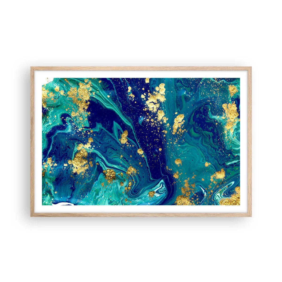 Poster in cornice rovere chiaro - Petali di sole - 91x61 cm