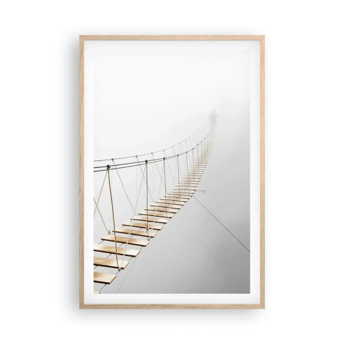 Poster in cornice rovere chiaro - Dove ti porta? - 61x91 cm