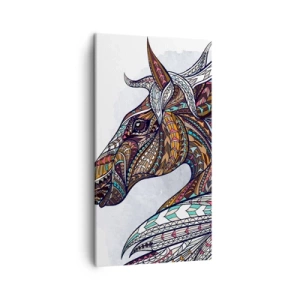 Quadro su tela - Stampe su Tela - Il destriero del guerriero celtico - 45x80 cm