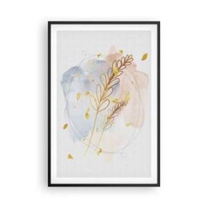 Poster in cornice nera - Soffio d'oro - 61x91 cm