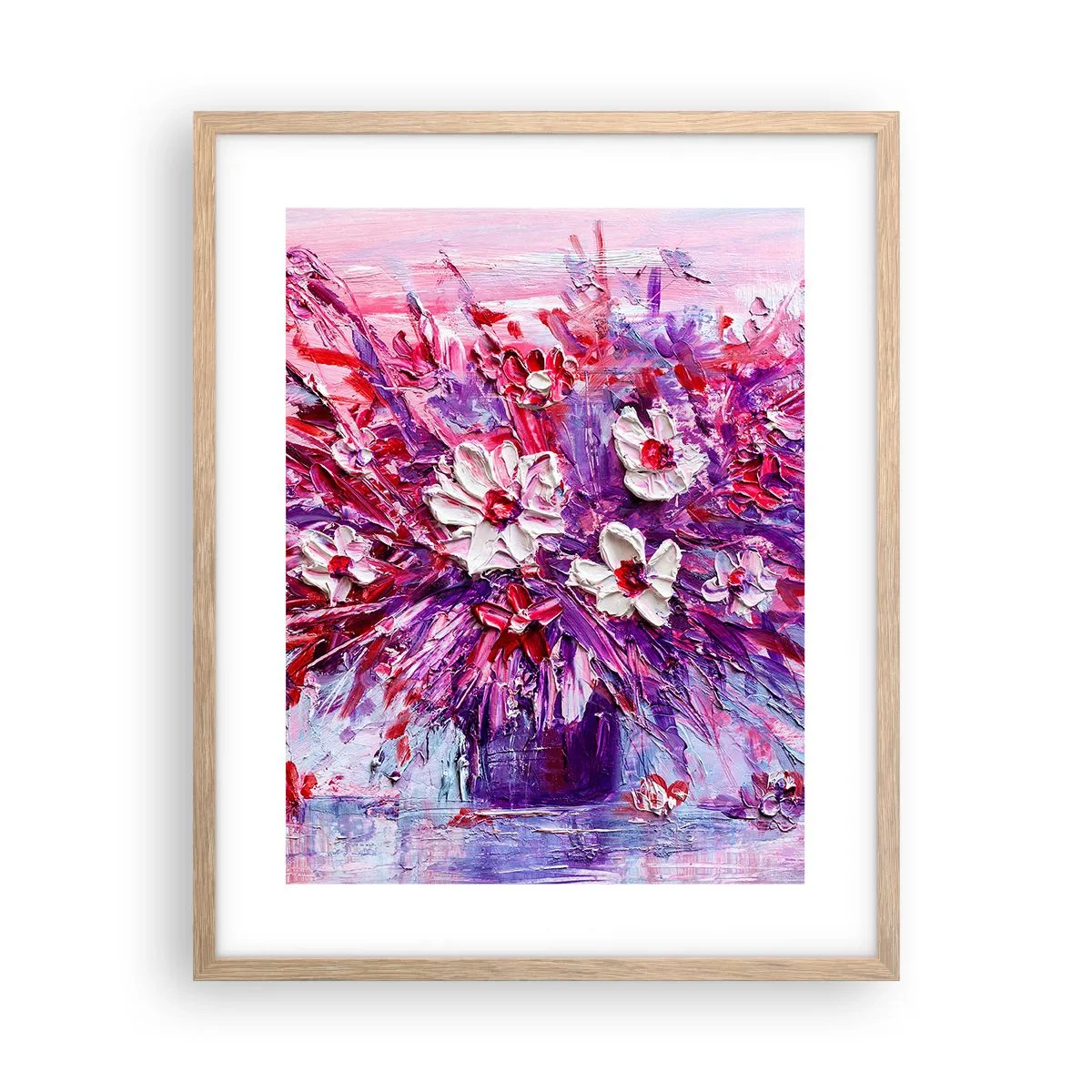 Poster in cornice rovere chiaro - Innocenza e passione - 40x50 cm