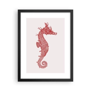 Poster in cornice nera - Creatura raffinata - 30x40 cm