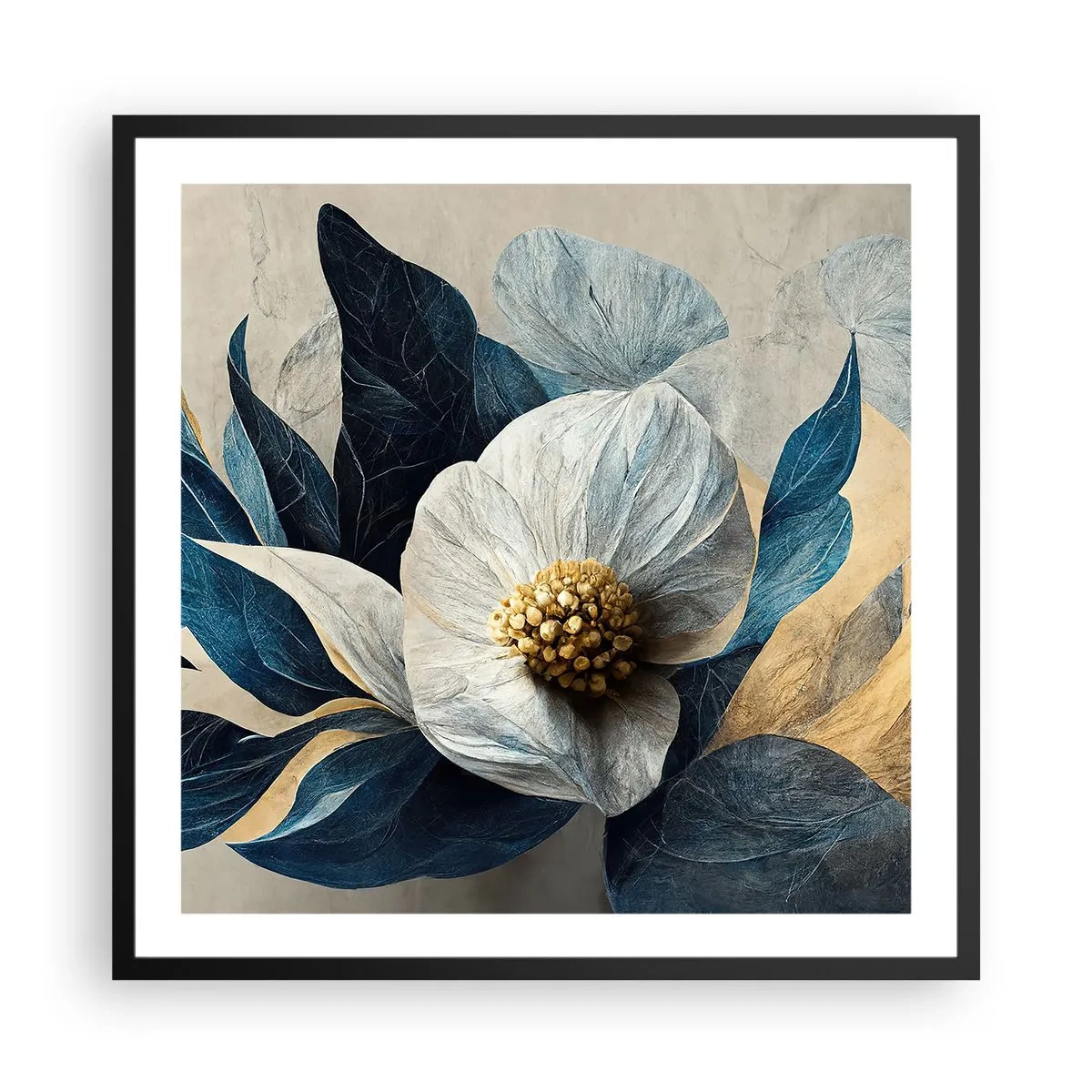 Poster in cornice nera - Ha un cuore d'oro - 60x60 cm