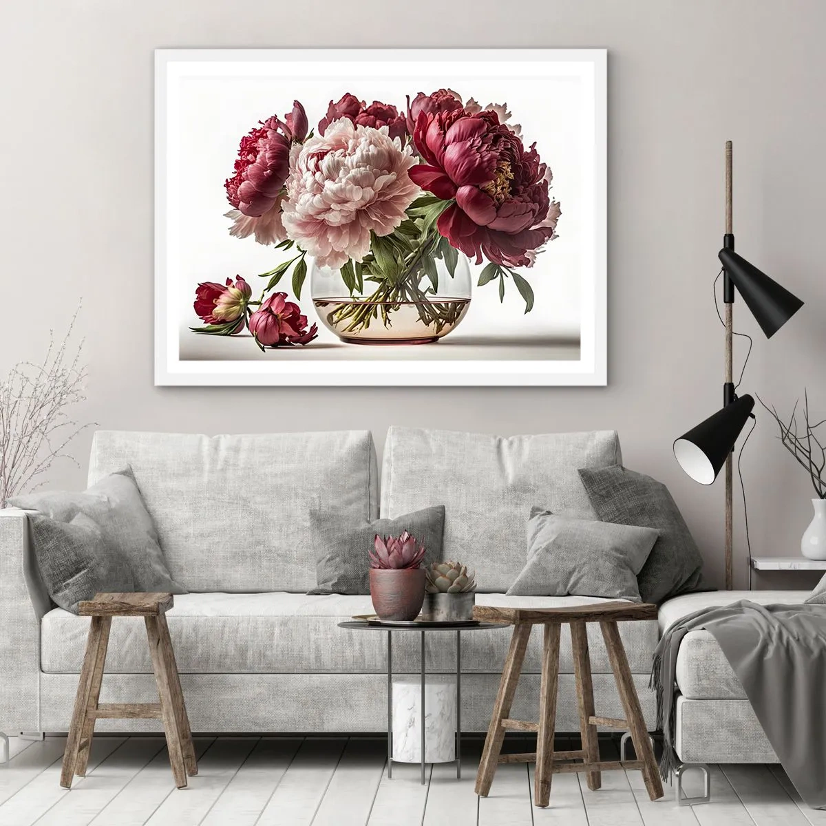 Poster in cornice bianca - Bellezza in piena fioritura - 40x30 cm