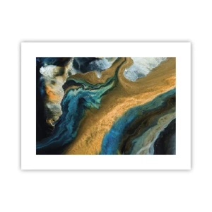 Poster - Blu-oro: influenza reciproca - 40x30 cm