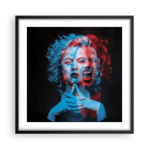 Poster in cornice nera - Alter ego - 50x50 cm