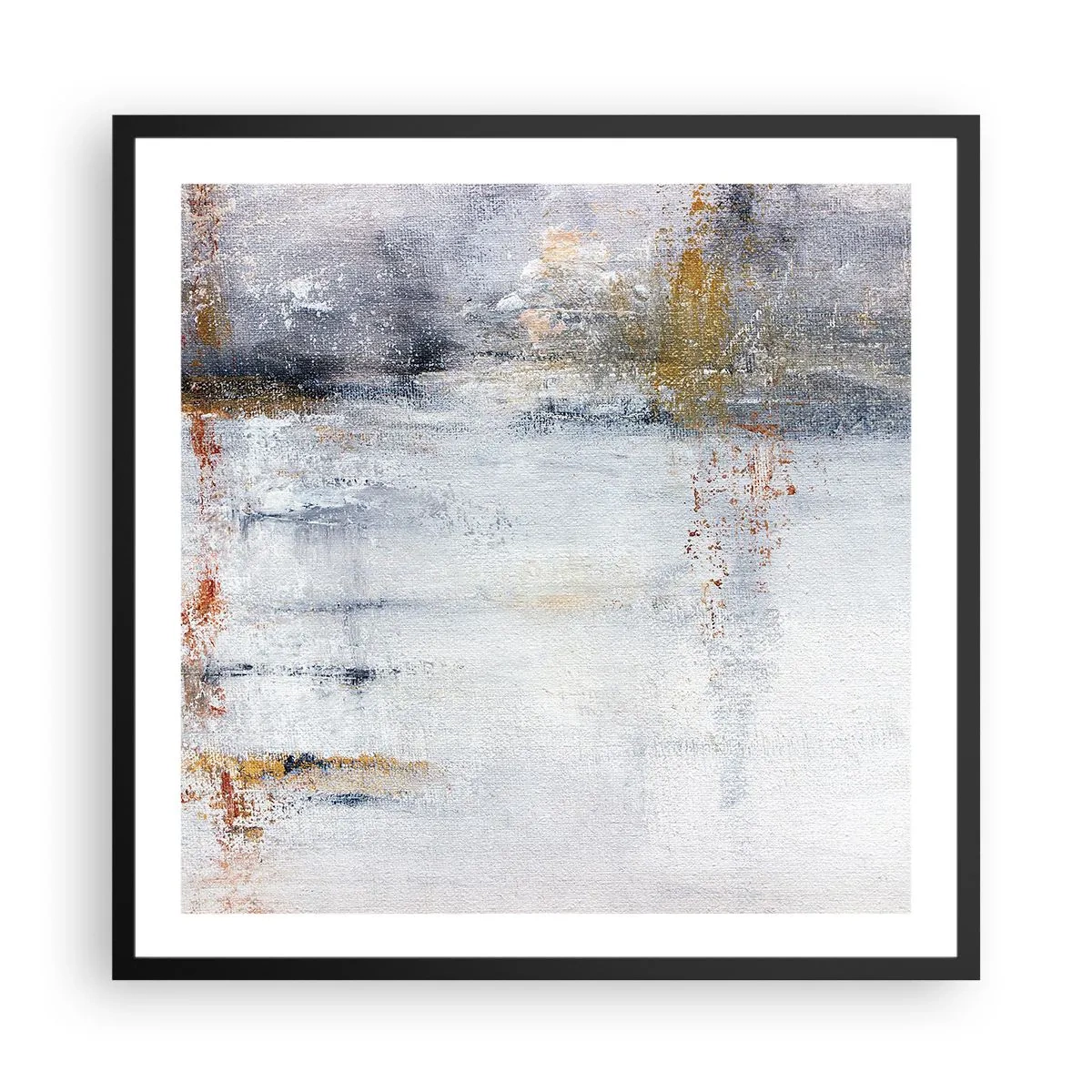 Poster in cornice nera - Dietro la cortina d'aria - 60x60 cm